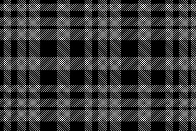 Motif à Carreaux Vectorielle Continue Tartan Texturé Foncé Vérifier L'arrière-plan