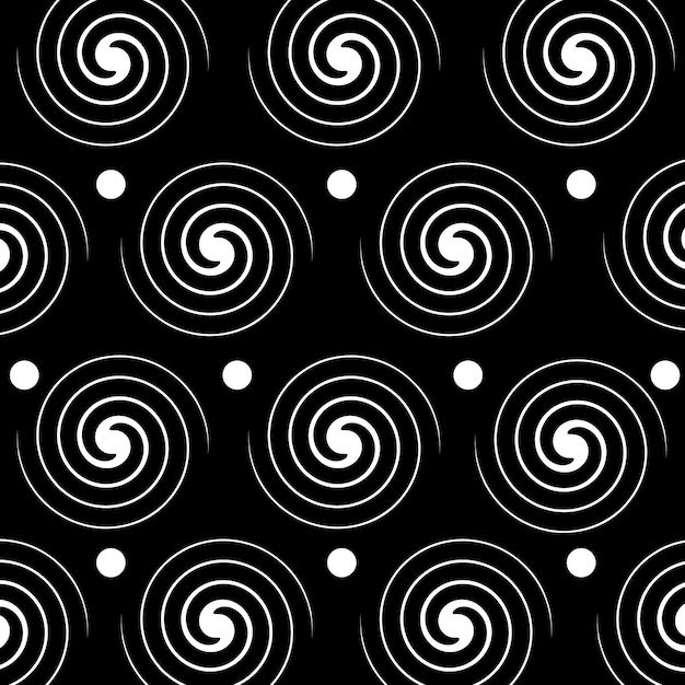 Motif Cercle Noir Et Blanc Collection Vector Design