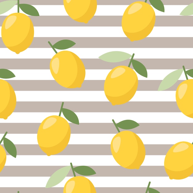 Motif Citron D'été