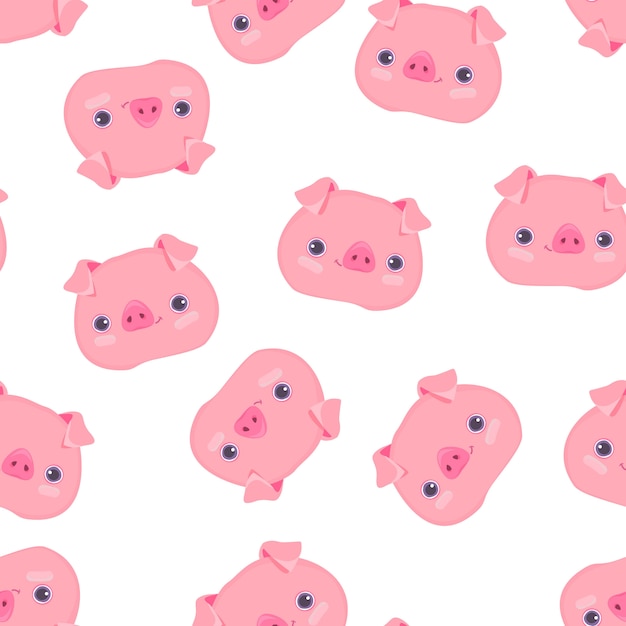 Motif Cochon Mignon Sans Soudure