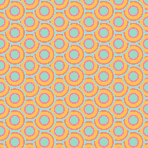 Vecteur un motif coloré avec des cercles