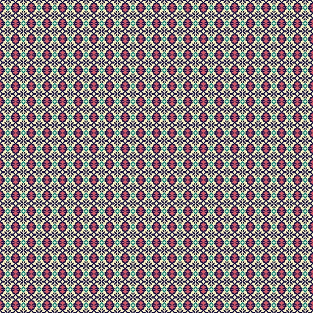 Un motif coloré avec un motif en zigzag.