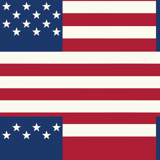 Vecteur motif coloré sans couture des états-unis de conception des états-unis d'amérique