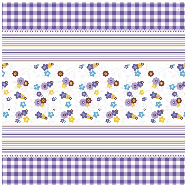 Motif De Conception Numérique Et Textile