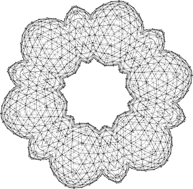 Motif De Dentelle Ronde Ornementale. Ornement Abstrait. Orienter L'ornement Traditionnel.