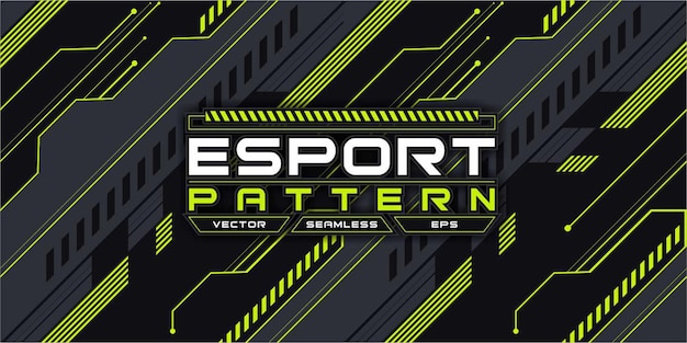 Vecteur motif esport