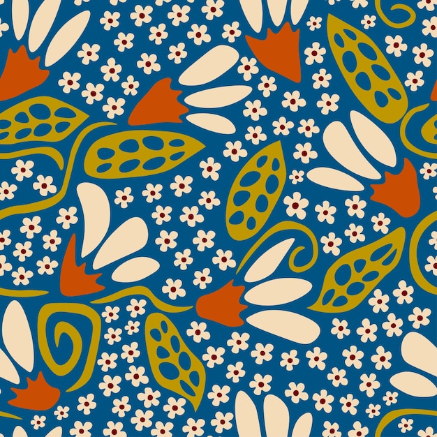 Motif D'été Floral Ethnique