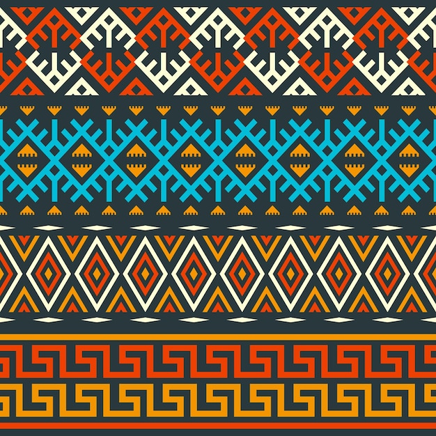 Motif Ethnique Sans Couture Dans Un Style Autochtone, Design Folklorique, Motif Tribal, Décoratif Ethnique