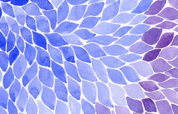 Vecteur motif de feuilles d'aquarelle abstraite fond aquarelle mignon
