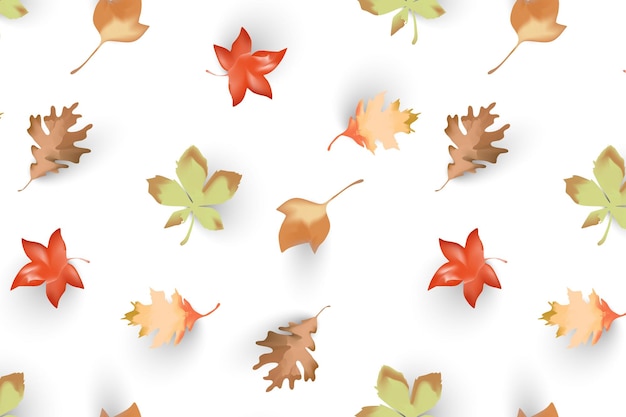 Motif de feuilles d'automne