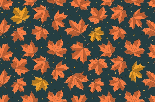 Motif de feuilles d'érable