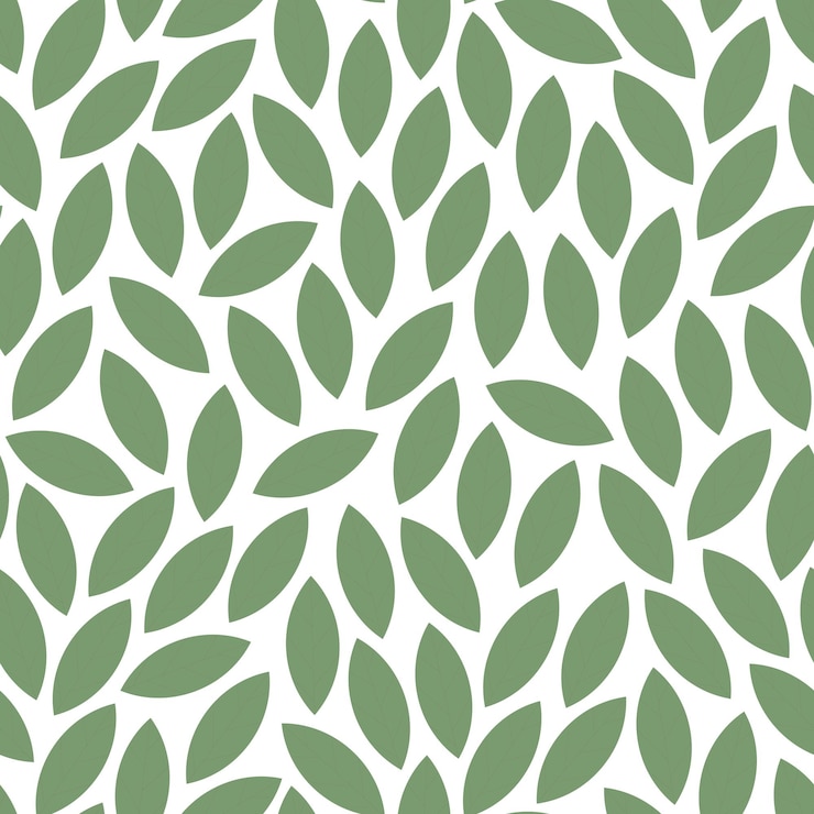 Vecteur motif de feuilles sans soudure de vecteur conception de mosaïque verte fond sans fin décoratif dessiné à la main