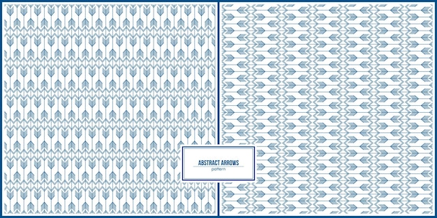 Motif De Flèches Abstraites Bleues Multiples