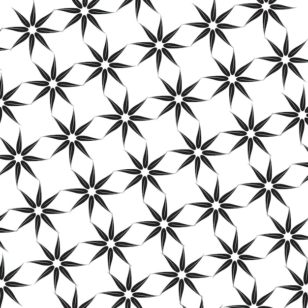 motif de fleur noire