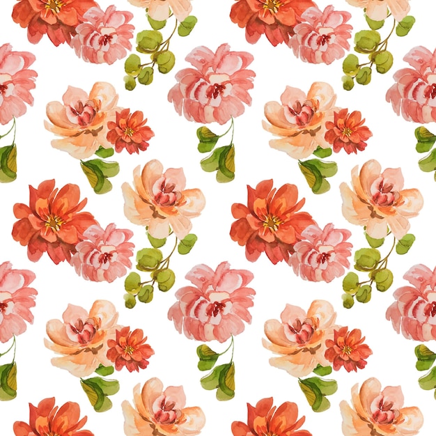 motif de fleurs aquarelle