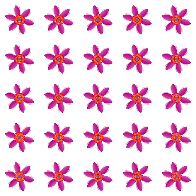 Motif de fleurs colorées