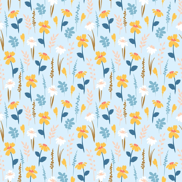 Motif Floral Abstrait Sans Soudure.