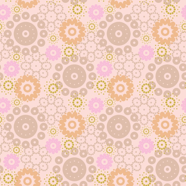 Motif Floral Abstrait