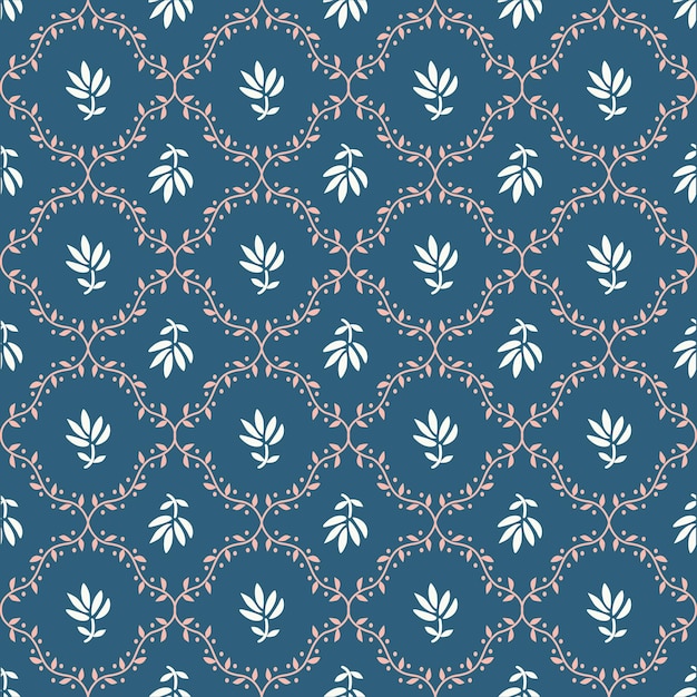 Motif Floral Géométrique Sans Couture Dans Un Fichier Vectoriel Modifiable