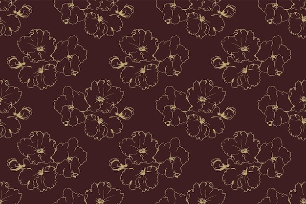 Motif floral sans couture de conception de tissu Texture d'impression de fond de fleur