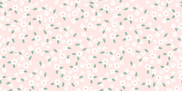 Motif Floral Sans Couture Conception Vectorielle Pour La Décoration Intérieure En Tissu De Couverture En Papier Et Autres