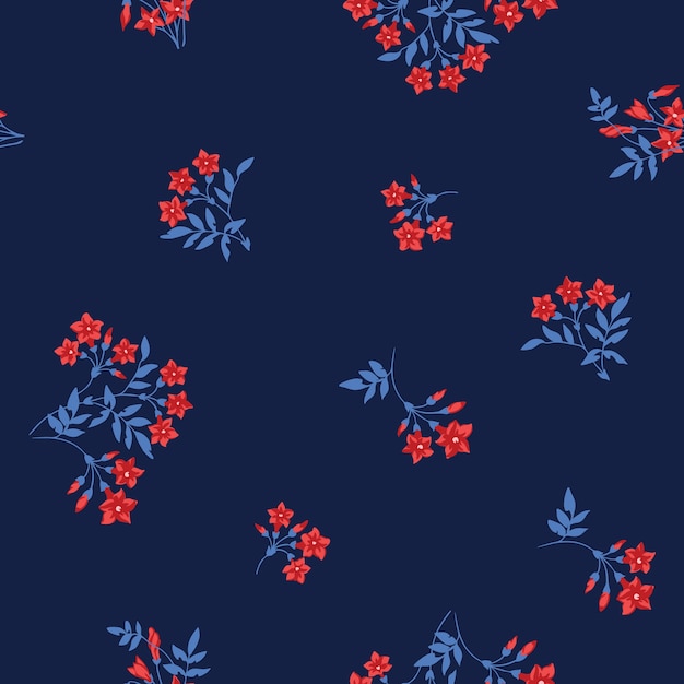 motif floral sans couture avec des fleurs