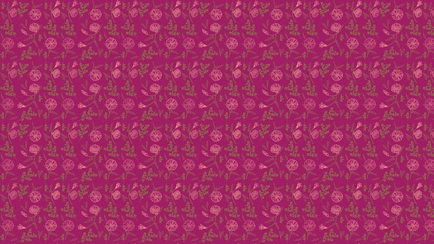 Motif floral sans couture sur fond violet.