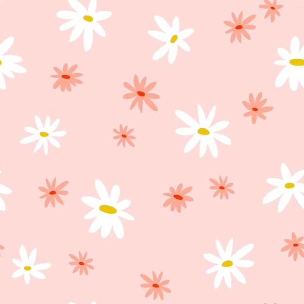 Motif floral sans couture Répétez la conception sans couture avec des fleurs et des feuilles aux couleurs pastel