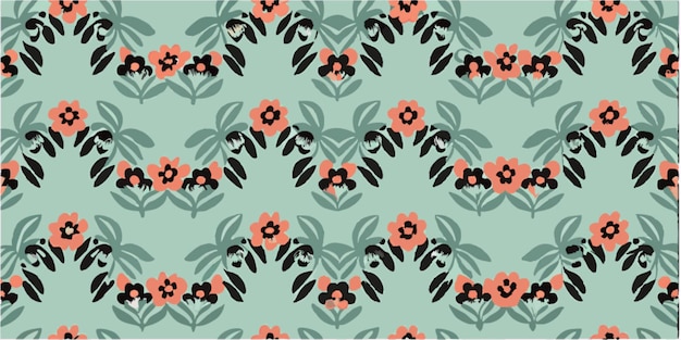 Motif floral sans couture
