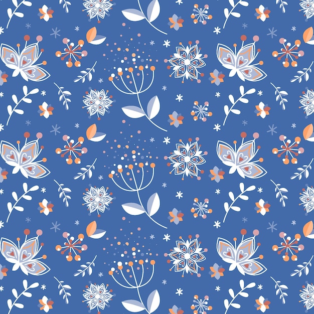 Motif Floral Sans Couture