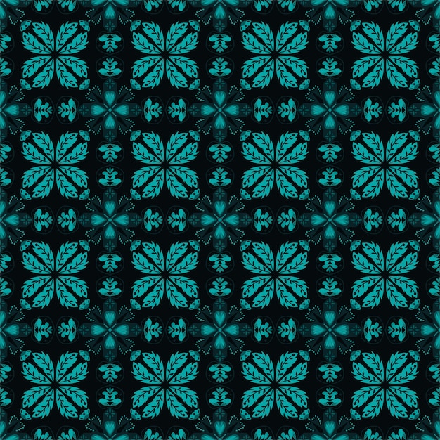 Motif Floral Sans Soudure Fond Jardin Nature Damassé Ornement Aborigène Art