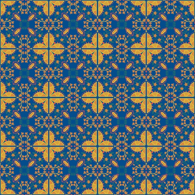 Motif Floral Sans Soudure Fond Jardin Nature Damassé Ornement Aborigène Art