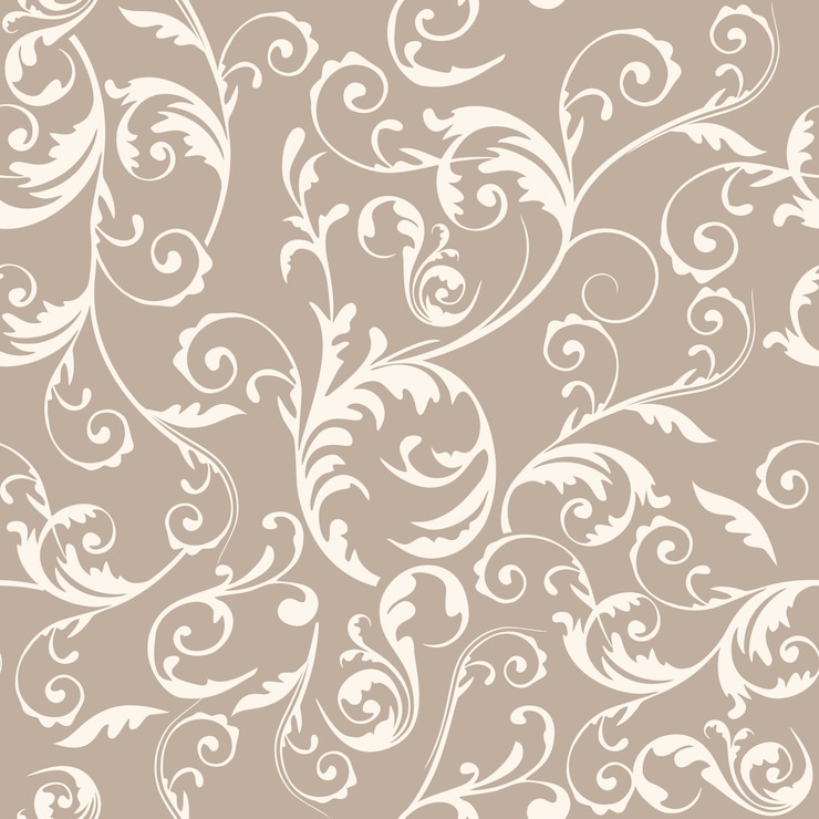 Vecteur motif floral sans soudure de fond ornement vintage