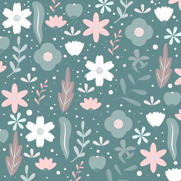 Motif Floral Sans Soudure Ou Texture