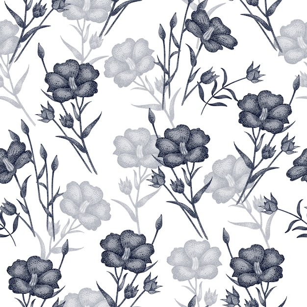 Motif Floral Sans Soudure.