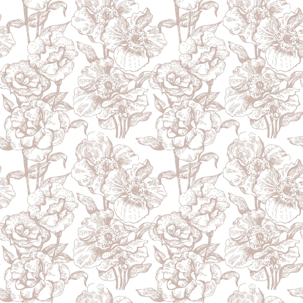 Motif floral sans soudure