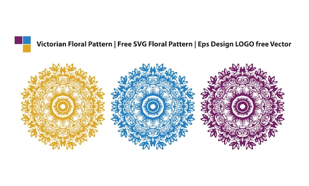 Motif Floral Victorien Svg Gratuit Motif Floral Eps Design Logo Vecteur Gratuit