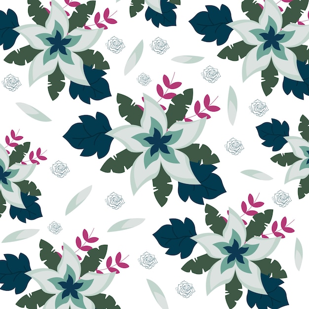 Vecteur motif floral