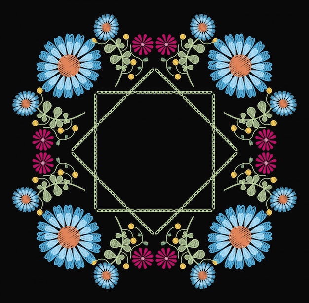 Vecteur motif floral