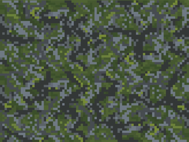 Motif de fond cubique pixel camouflage kaki