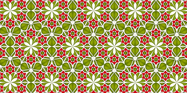 Motif De Fond Ethnique Floral élégant