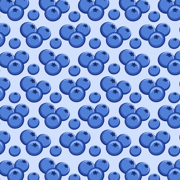 Motif De Fond De Fruits Bleuets