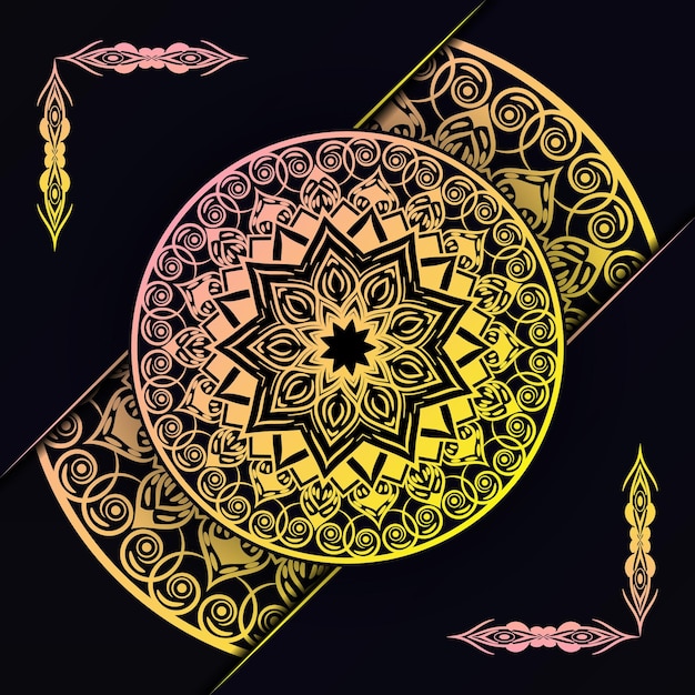 Motif De Fond De Mandala Coloré