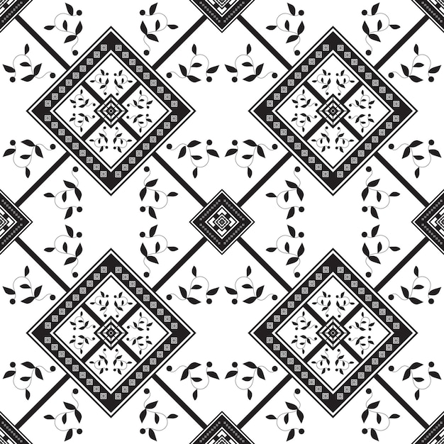 Motif de fond noir et blanc, beau motif géométrique Motif noir et blanc et élégant