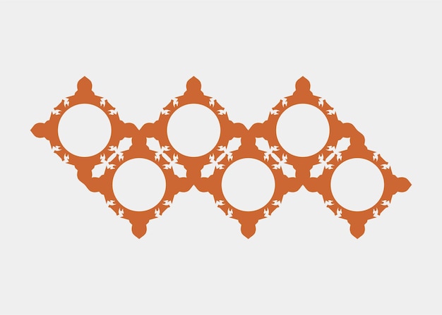 Vecteur motif de fond orange avec des cercles