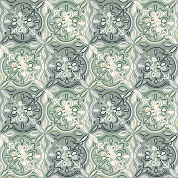 Vecteur motif de fond sans couture en mosaïque créative fond d'écran ornemental géométrique abstrait