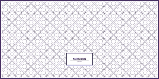 Motif De Forme Abstraite Violet Foncé Symétrique