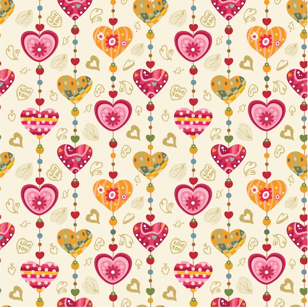 Motif en forme de coeur