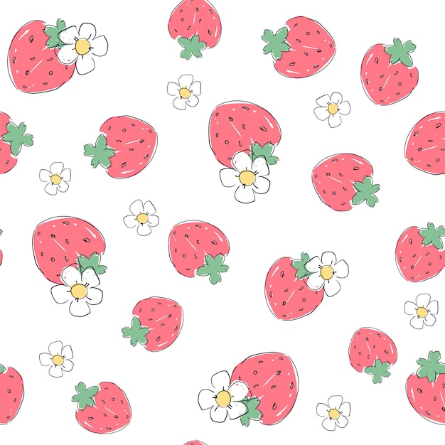 Motif De Fraises