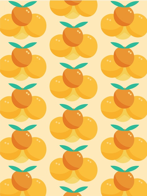 Motif De Fruits D'oranges